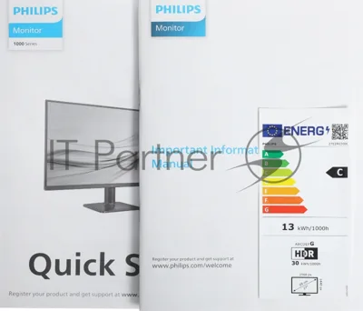 Монитор 27" Philips 27E2N1500L черный IPS LED 16:9 HDMI матовая 1000:1 300cd 178гр/178гр 2560x1440 75Hz DP Quad HD 2K (1440p) 3.19кг