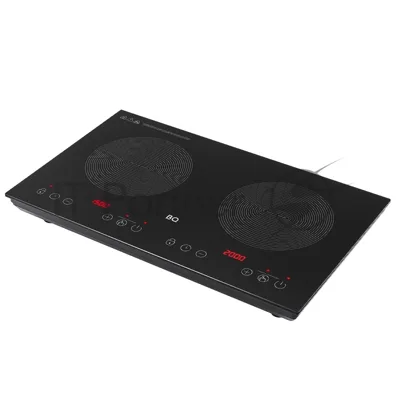 Плита настольная индукционная BQ HP105W чёрный, 3.5 кВт, индукция, конфорки - 2, стеклокерамика, сенсор