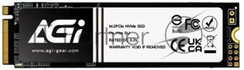 Накопитель SSD AGi PCIe 4.0 x4 1TB AGI1T0G4LAI828 AI828 M.2 2280