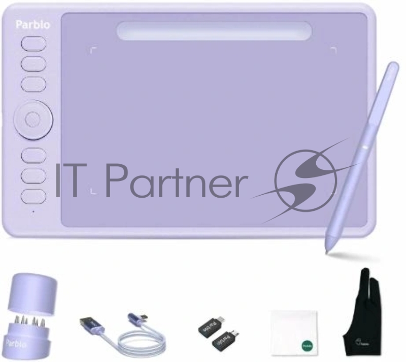 Графический планшет Parblo Intangbo SW USB Type-C фиолетовый