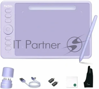 Графический планшет Parblo Intangbo SW USB Type-C фиолетовый