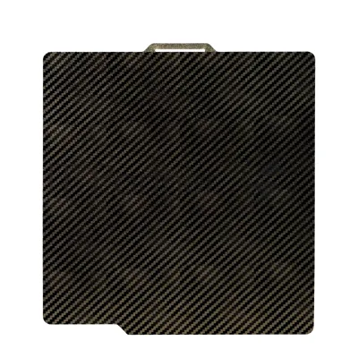 Пластина для 3D принтера NVP двухсторонняя текстурированная PEI+ гладкая PET 257x257мм "Золотой карбон"