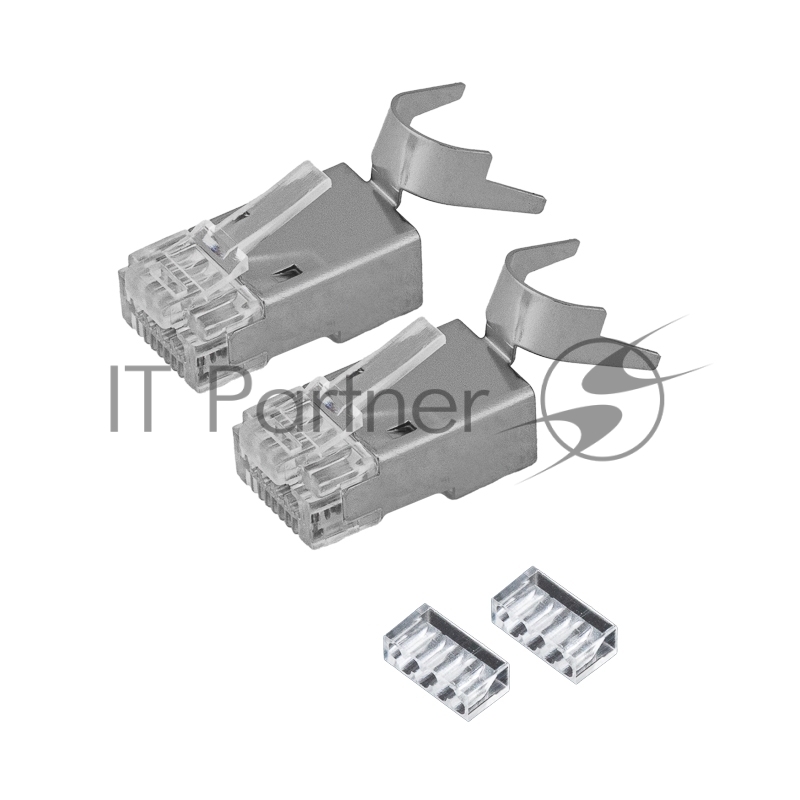 Разъем RJ-45(8P8C) под витую пару, FTP, CAT 6А, блистер 2шт. REXANT