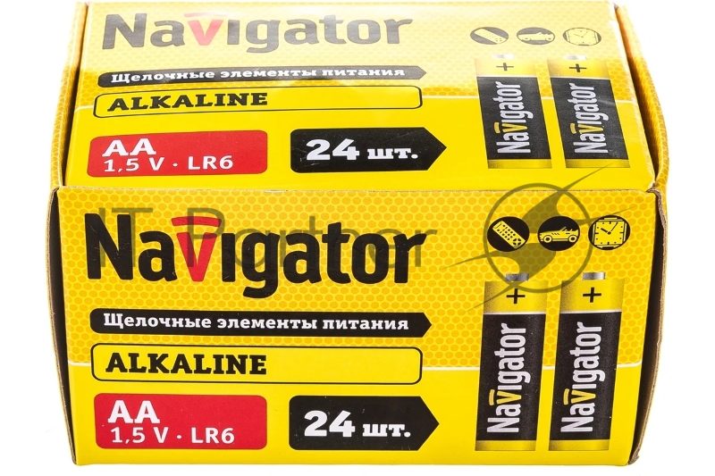 Элемент питания алкалиновый AA/LR6 14 060 NBT-NPE-LR6-BOX24 (уп.24шт) Navigator 14060