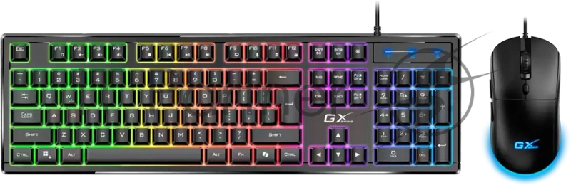 Комплект клавиатура+мышь Genius Scorpion KM-GX6 проводной, USB, 3200 DPI, черный