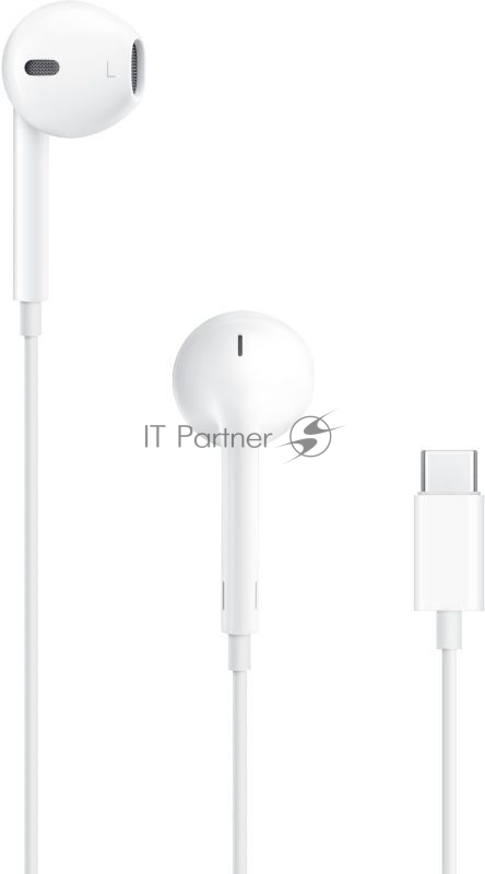 Проводные наушники Apple EarPods белый, вкладыши, (USB-C), встроенный микрофон