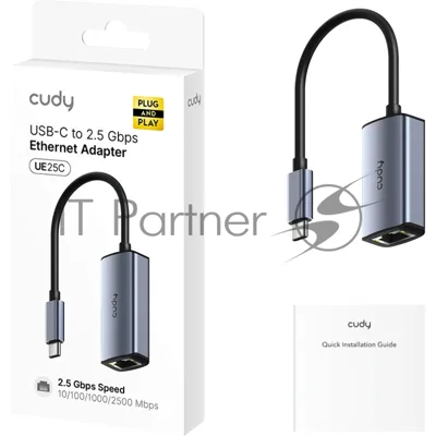 Сетевой адаптер USB-С Cudy UE25C 1х2.5 Гбит/с, USB Type-C