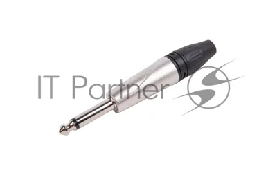 Разъем аудио FORCE CFA-0251/4" TS Jack (M) моно, материал контактных частей медь, покрытие никель, матовый серебристый/черный