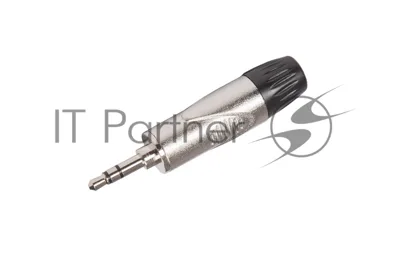 Разъем аудио FORCE CFA-0021/8" TRS mini Jack стерео, материал контактных частей медь, покрытие никель, матовый серебристый/черный