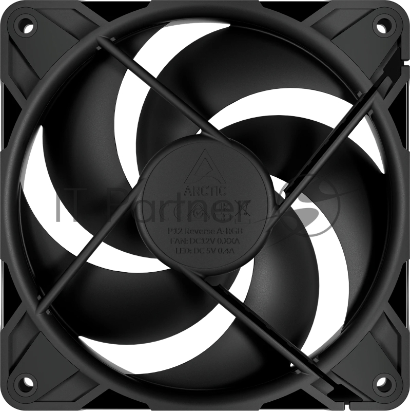 Вентилятор корпусной Arctic P12 Pro Reverse, 120 мм, 500-3000 об/мин, 4-pin PWM, без подсветки
