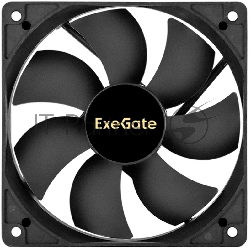 Вентилятор корпусной ExeGate EX12025H2P, 120 мм, 1500 об/мин, 25 дБ, 2-pin, без подсветки