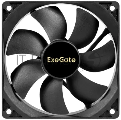 Вентилятор корпусной ExeGate ExtraSilent ES12025S2P, 120 мм, 1300 об/мин, 22 дБ, 2-pin, без подсветки