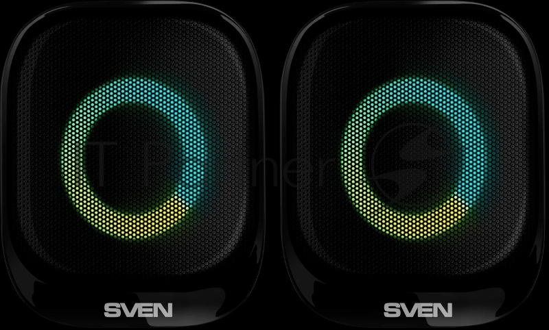 Акустическая система 2.0 АС SVEN G345, черный, (10 Вт, RGB, питание USB, Bluetooth)