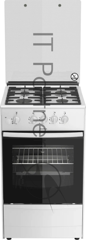 Плита газовая Darina ABA 3007 W белый, конфорок 4 шт, духовка 50 л, 50 см x 85 см x 56 см