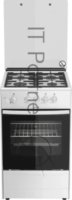 Плита газовая Darina ABA 3007 W белый, конфорок 4 шт, духовка 50 л, 50 см x 85 см x 56 см