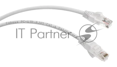 Патч-корд U/UTP 6 кат. 0.5м Cabeus PC-UTP-RJ45-Cat.6-0.5m-WH-LSZH 2xRJ45/8p8c, неэкранированный, белый, LSZH, 0.5м