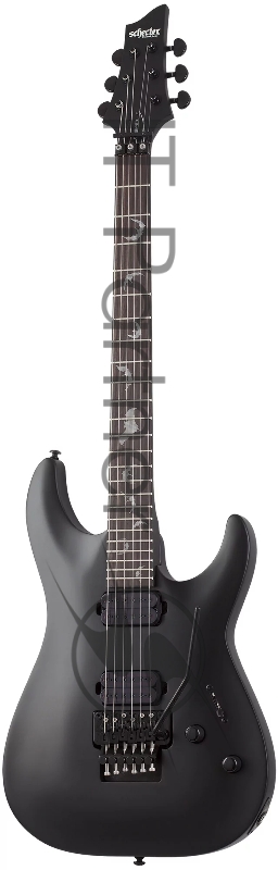Электрогитара SCHECTER DAMIEN-6 FR - электрогитара 6-струнная, Satin Black (SBK)