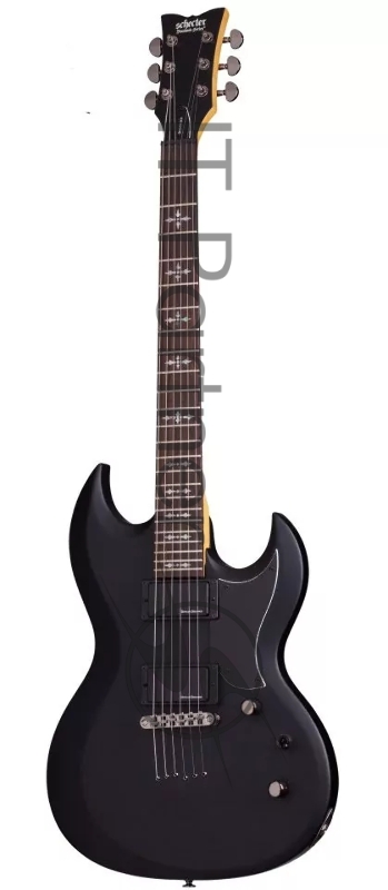 Электрогитара SCHECTER DEMON S-II ABSN - электрогитара 6-струнная, 24 лада, корпус: липа, гриф клен, накладка венге, на болтах, звукосниматели: HH, Schecter Diamond Active HB-105S, регулировки громкость, тон, 3х позиционный переключатель, Цвет: Aged Bla
