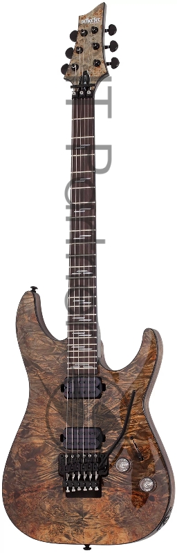 Электрогитара SCHECTER OMEN ELITE-6 FR CHAR - электрогитара 6-струнная, Charcoal (CHAR) - древесный