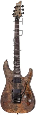 Электрогитара SCHECTER OMEN ELITE-6 FR CHAR - электрогитара 6-струнная, Charcoal (CHAR) - древесный