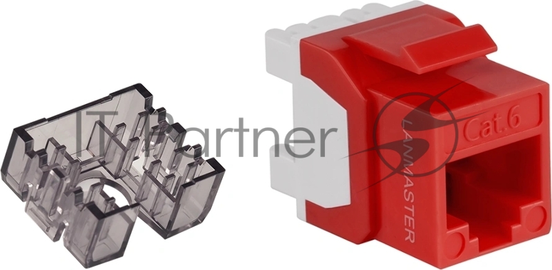 Модуль Lanmaster LAN-OK45U6/180N-RD KeystoneRJ45 кат.6 крас.