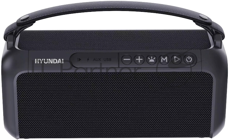 Колонка портативная Hyundai H-PS1007 черный 60W 2.0 BT 10м 2600mAh