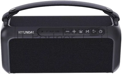 Колонка портативная Hyundai H-PS1007 черный 60W 2.0 BT 10м 2600mAh