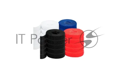 Рулон липучки Filum FL-CTR-15-1-RGB-20 ширина 15 мм, длина 1 м (комплект: 20 рул., по 5 рул. каждого цвета: синий, белый, красный, черный)