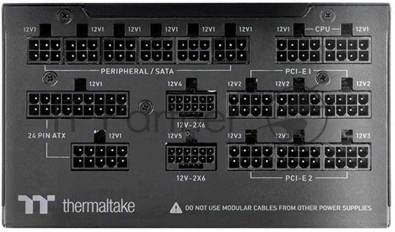 Блок питания Thermaltake Toughpower GF3 1650W Gen.5,, 1650Вт, 80+ Titanium, 140мм, модульный, черный