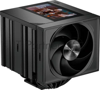 Кулер для процессора PCCooler RZ820 Display BK (290W, 4-pin PWM, LED, 169mm, Al/Cu, 8x6mm, 1x140mm + 1x150mm, 71.9/78.7CFM, 27.1/35.8dBA, 1500/2500RPM, S: 1851/1700/1200/115X/20XX, AM5/AM4, black)