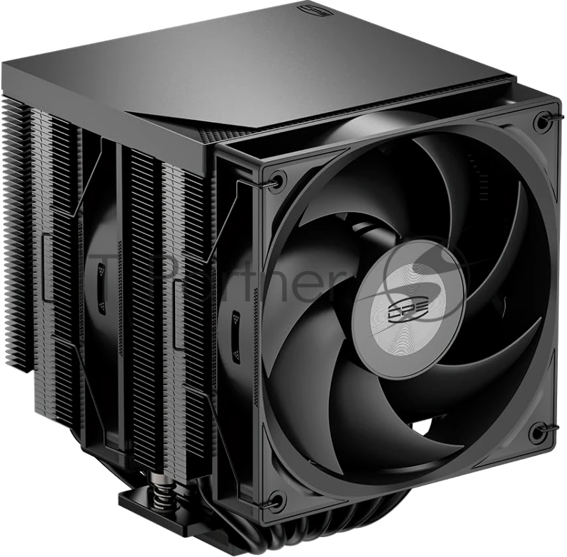 Кулер для процессора PCCooler RT720 TC BK (270W, 4-pin PWM, 157.5mm, Al/Cu, 7x6mm, 2x120mm, 73.32CFM, 34.9dBA, 2200RPM, S: 1851/1700/1200/115X, AM5/AM4, black)
