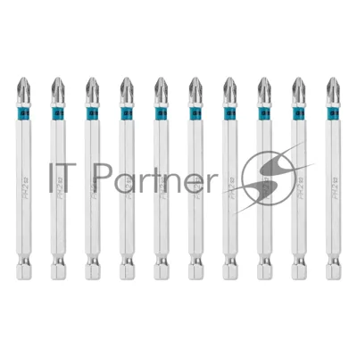 Бита Gross PH2х90мм, сталь S2, шестигр., 10 шт.
