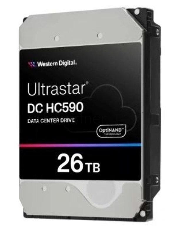 Жесткий диск HDD WD SAS Server 26Tb Ultrastar DC HC590 7200 12Gb/s 512MB 1 year warranty (replacement ST24000NM007H, MG11SCA24TE)