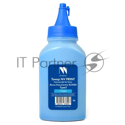 Тонер NVPrint для Xerox DocuCentre SC2020 Type3 (70г) Cyan совместимый