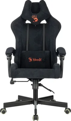 Кресло A4Tech Bloody GC-560 черный, ткань, 150 кг, подголовник, регулируемые подлокотники, механизм качания