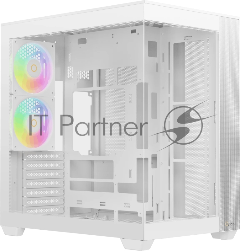 Корпус Ocypus Delta C74 ARGB White, Midi-Tower, белый, 2 x 120 мм