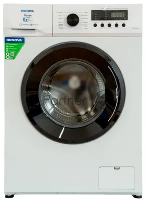 Стиральная машина Renova WAF-8012SM91 белый, загрузка фронтальная 8 кг, 1200 об/мин, класс A+++