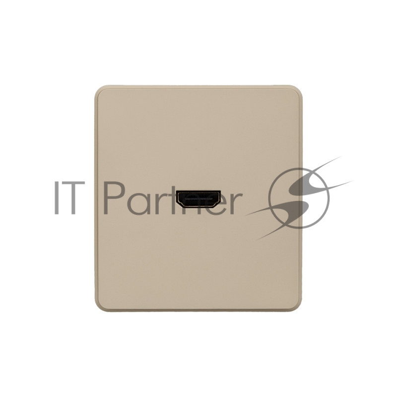 Розетка KRANZ ROUND HDMI с/у шелк