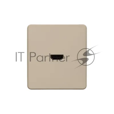 Розетка KRANZ ROUND HDMI с/у шелк