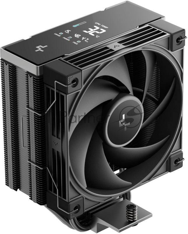 Кулер для процессора DEEPCOOL AK400 G2 DIGITAL NYX LGA1851/1700/1200/115X/AM5/AM4 (12шт/кор, TDP 220W, PWM, Fan 120mm, 4 тепл. трубки, черный) RET