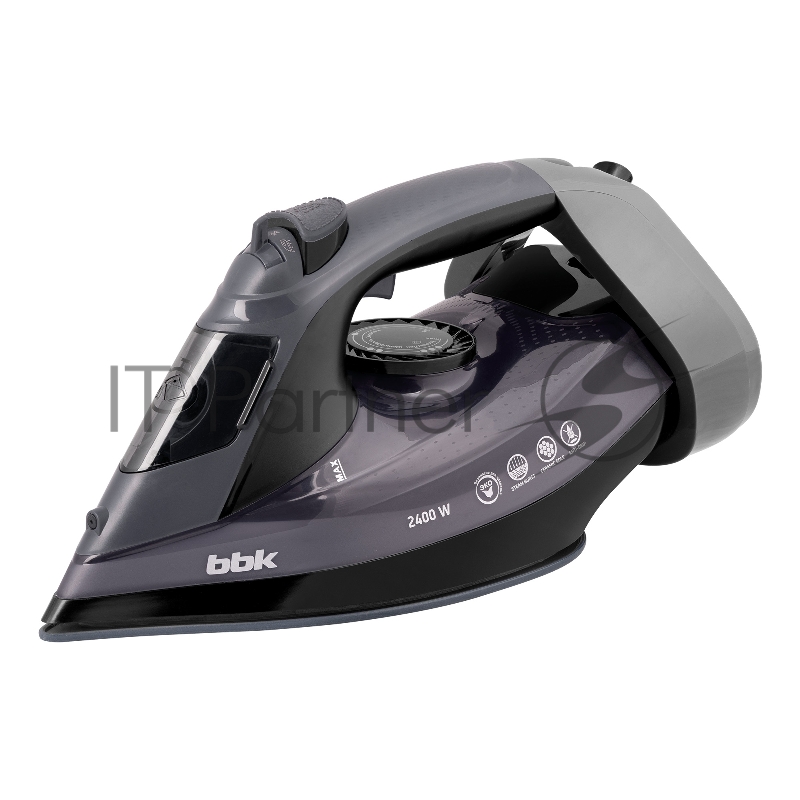 Утюг BBK ISE-2412 (L) сиреневый, 2400 Вт, 40 г/мин, 140 г/мин, 400 мл