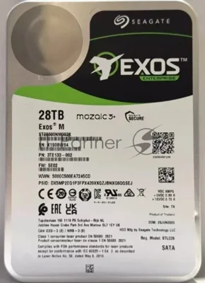 Жесткий диск HDD Seagate Exos M 28Tb 7200rpm SATA 512Mb 3.5"