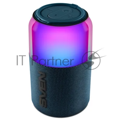 Колонка портативная SVEN PS-130 blue (10 Вт, USB, Bluetooth, питание от USB/аккумулятора)