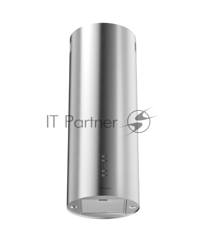 Вытяжка Kuppersberg TUBA 35 X, цилиндрическая, островная, 35 см, электронное кнопочное управление, таймер, отвод/рециркуляция, 3 скорости, производительность 850 м3/ч, LED освещение, обратный клапан, уровень шума 68 дБ, угольный фильтр CF110 (опция), цвет нержавеющая сталь