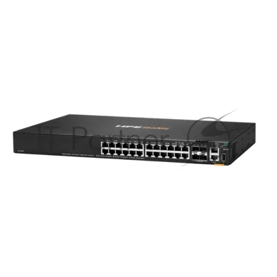 Коммутатор HPE Aruba Networking CX 6200F 24G 4SFP+, 24×1 Гбит/с + 4×10 Гбит/с SFP+, управляемый