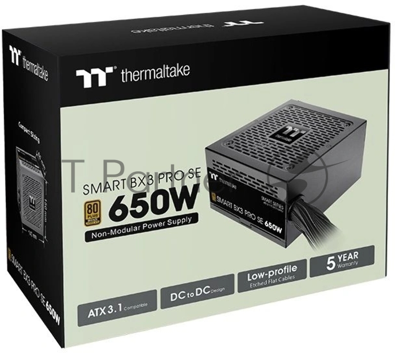 Блок питания Thermaltake Smart BX3 Pro SE 650W, 650Вт, 80+ Bronze, 120мм, немодульный, черный