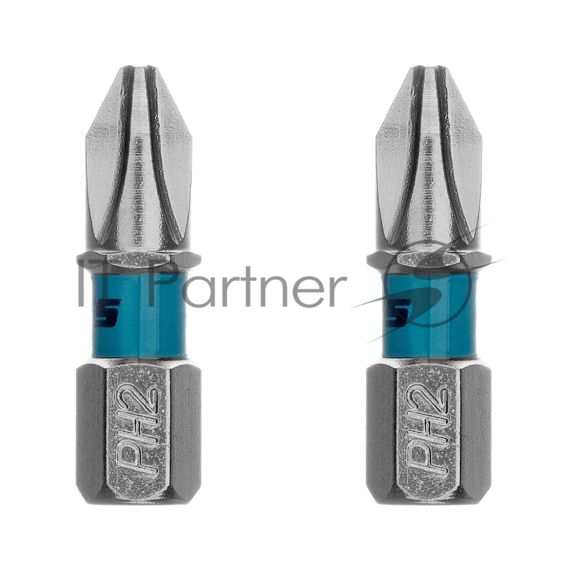 Бита Gross PH2х25мм, сталь S2, шестигр., 2 шт.