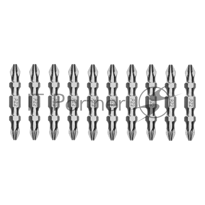Бита двухстор. Gross PH2-PZ2х45мм, сталь S2, 10шт.