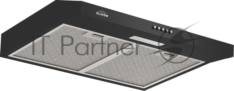 Вытяжка подвесная Elikor Eco ONE 60 BK чёрный, 60 см, 400 м³/ч, 51 дБ