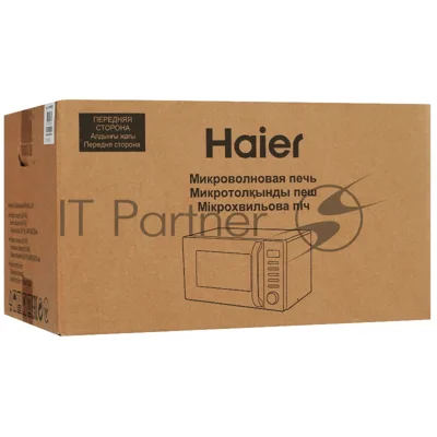 Микроволновая печь Haier HMB-DM208SA серебристый/черный, 20 л, 800 Вт, переключатели - кнопки, поворотный механизм
